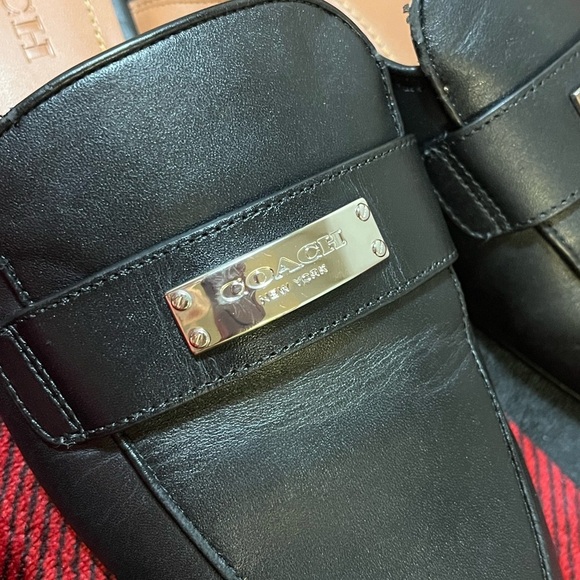 Coach Leather Shea Slide, Black and Tan, Women’s Size: 8B - Picture 5 of 16